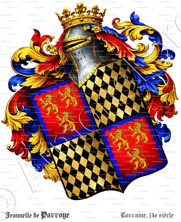 Jeannette de PARROYE & Jan de DIGNIVILLE. Lorraine._France (1)