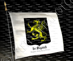 drapeau-de SIGAUD_Dauphiné. Velay, Île-de-France_France