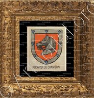 cadre-ancien-or-PICARD DU CHAMBON_Bourbonnais_France