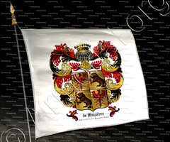 drapeau-de WAIZIERES_Tournaisis. Comté de Flandre. Famille noble en 1623 et 1670._France Belgique .