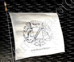 drapeau-DE LA BARGE DE CERTEAU_Dauphiné, Lyonnais._France