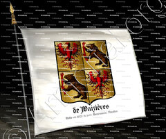 drapeau-de WAIZIERES_Tournaisis. Comté de Flandre. Famille noble en 1623 et 1670._France Belgique