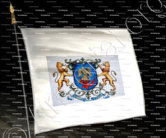 drapeau-MICHELIN_peinture_Armorial Daniel Sandoz, 1996.