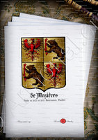 velin-d-Arches-de WAZIERES_Tournaisis. Comté de Flandre. Famille noble en 1623 et 1670._France Belgique .