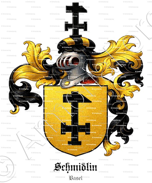 SCHMIDLIN_Wappenbuch der Stadt Basel. B.Meyer Knaus 1880._ Schweiz (1)+