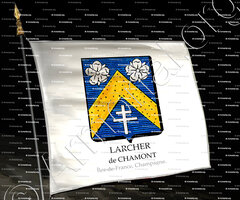 drapeau-LARCHER de CHAMONT_Île-de-France, Champagne._France