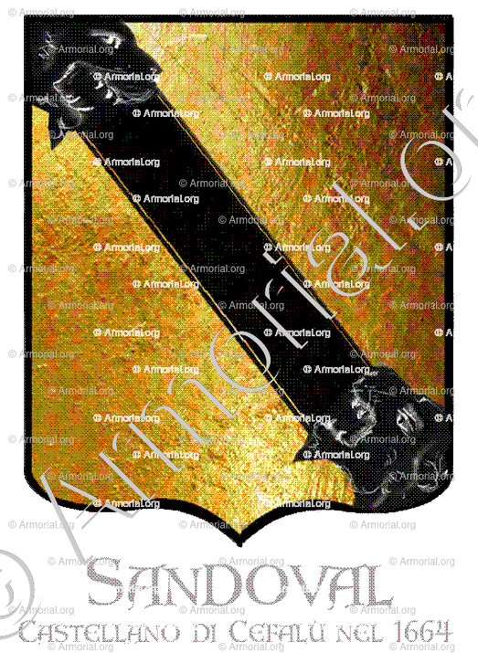 SANDOVAL_Sicilia,  Castellano di Cefalù nel 1664._Italia (i)