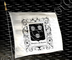 drapeau-CANONNE ou LE CANOINE_Flandre (anoblie en 1505)._France ++