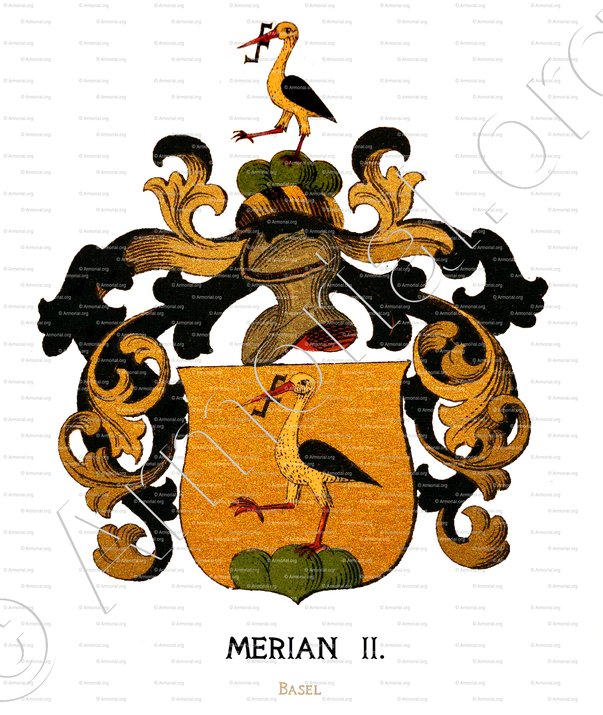 MERIAN_Wappenbuch der Stadt Basel . B.Meyer Knaus 1880._Schweiz.  (2)