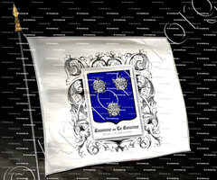 drapeau-CANONNE ou LE CANOINE_Flandre (anoblie en 1505)._France ()++