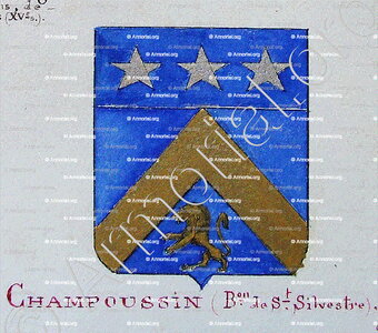 CHAMPOUSSIN baron de Saint-Silvestre