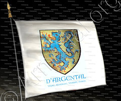 drapeau-d'ARGENTAL_Velay, Auvergne, Vivaray, Forez, Gévaudan_France