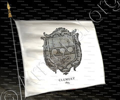 drapeau-CLEMERY_Lorraine, Anobli en 1653._France ()