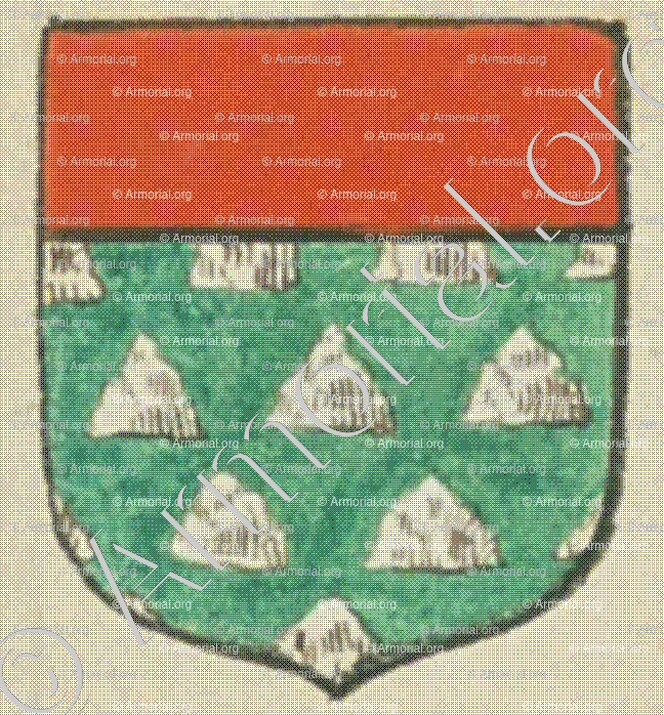 CHASTAIGNER (La Rochelle)_Blason enregistré sous le règne de Louis XIV._France