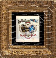 cadre-ancien-or-MOYON  KERMORVAN_Bretagne. (Armorial Daniel Sandoz, 1996)._France (i)