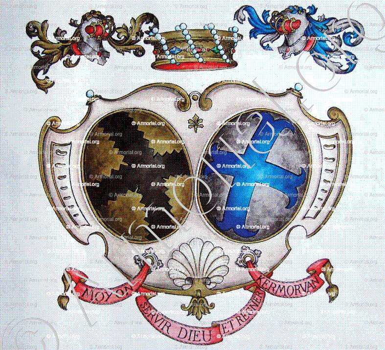 MOYON  KERMORVAN_Bretagne. (Armorial Daniel Sandoz, 1996)._France (i)