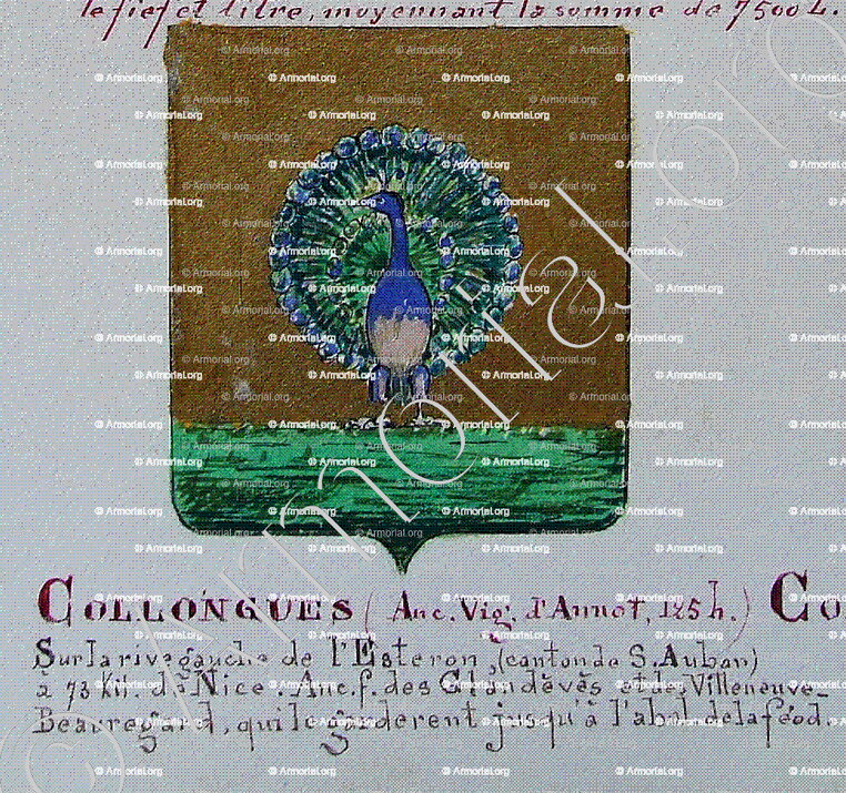 COLLONGUES_Armorial Nice. (J. Casal, 1902) (Bibl. mun. de Nice)_France (i)
