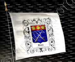 drapeau-NEVEU_Sieurs des Châteaux et de Champrel. Normandie (3)