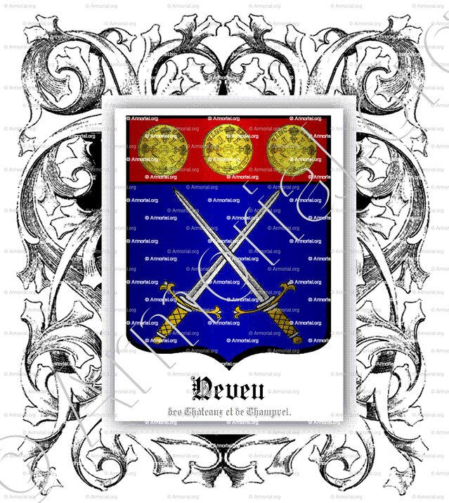 NEVEU_Sieurs des Châteaux et de Champrel. Normandie (3)