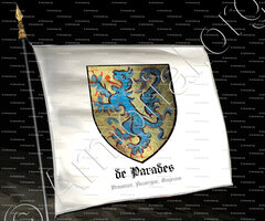 drapeau-de PARADES_Provence, Auvergne, Guyenne._France