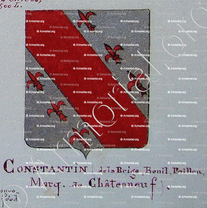 CONSTANTIN Marquis de CHÂTEAUNEUF_Armorial Nice. (J. Casal, 1902) (Bibl. mun. de Nice)_France (i) - Copie