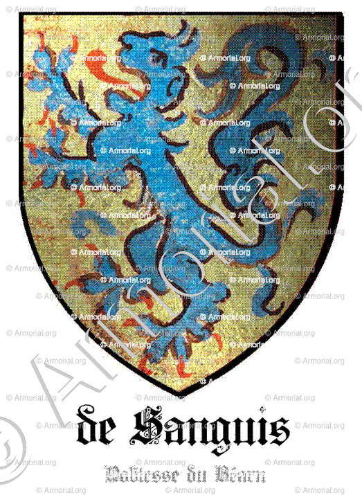 de SANGUIS_Noblesse du Béarn_Ffrance