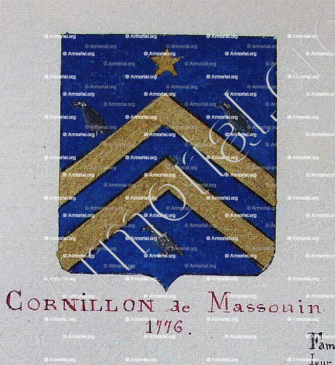 CORNILLON de MASSOUIN_Armorial Nice. (J. Casal, 1902) (Bibl. mun. de Nice)_France (i)