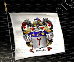 drapeau-CELLE du BY_Velay, Forez._France ()