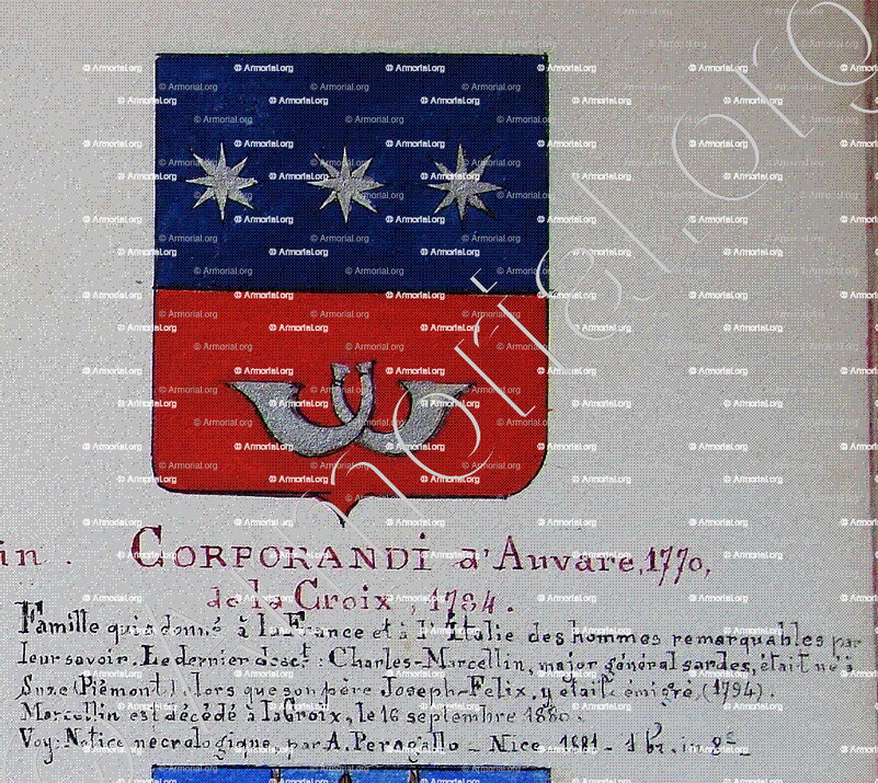 CORPORADI d'AUVARE_Armorial Nice. (J. Casal, 1902) (Bibl. mun. de Nice)_France (ii)