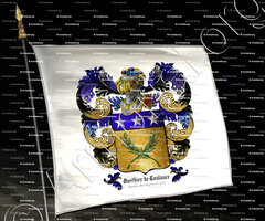 drapeau-GAULTIER de COUTANCE_Lyonnais, Secrétaire du roi 1728._France ()