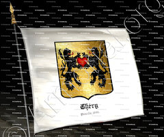 drapeau-CHÉRY_Picardie, 1696._France