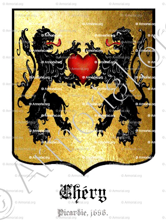 CHÉRY_Picardie, 1696._France