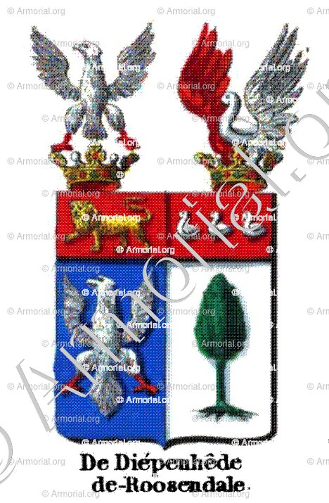 DE DIEPENHEDE DE ROOSENDALE_Armorial royal des Pays-Bas_Europe