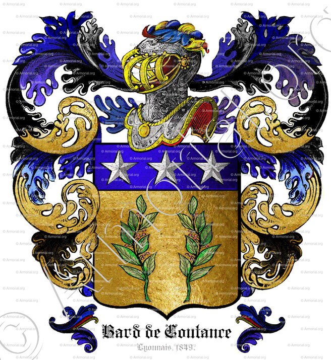 BARD de COUTANCE_Lyonnais 1849._France +()