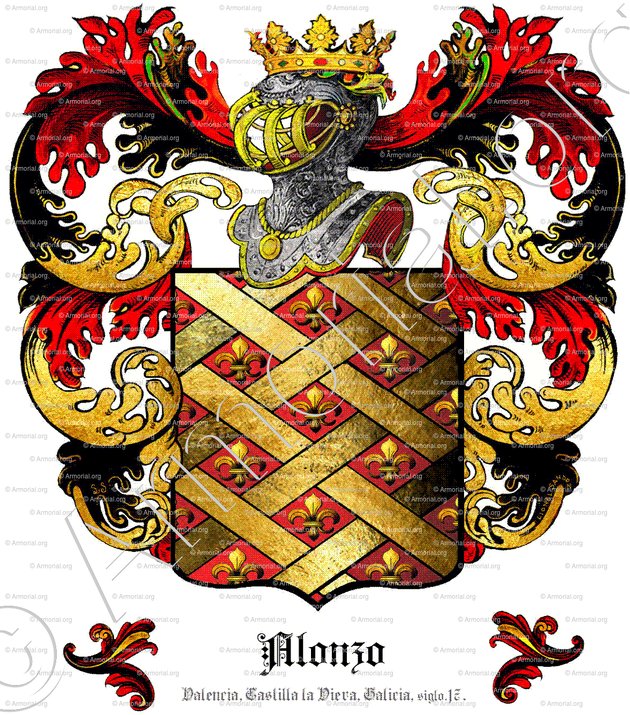 ALONZO_Valemcia,Castilla la Vieja, Galicia, del siglo 17._España ()