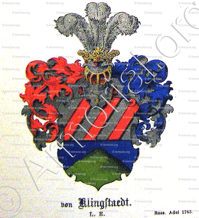 KLINGSTAEDT (von), KLINGSTÄDT (von)_Russland, 1763._Deutschland, Baltische Staaten, Russland.