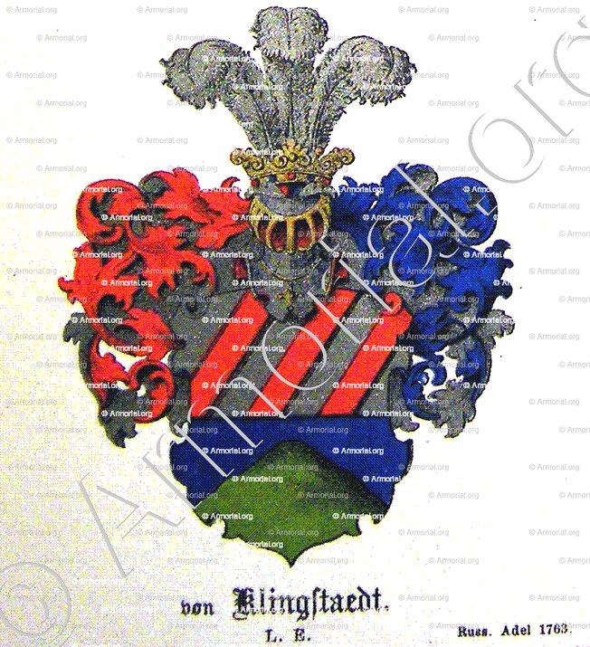 KLINGSTAEDT (von), KLINGSTÄDT (von)_Russland, 1763._Deutschland, Baltische Staaten, Russland.