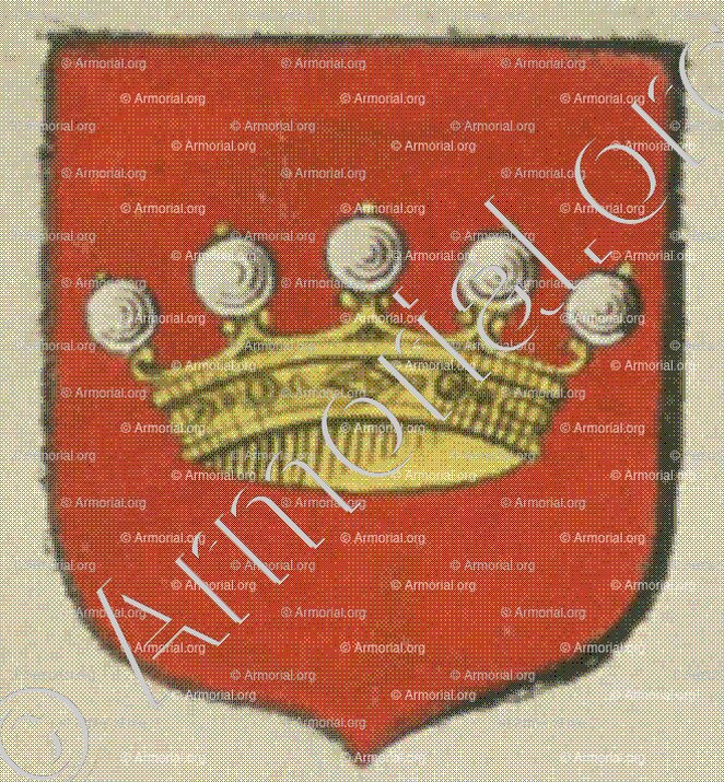 CONTE (La Rochelle)_Blason enregistré sous le règne de Louis XIV._France