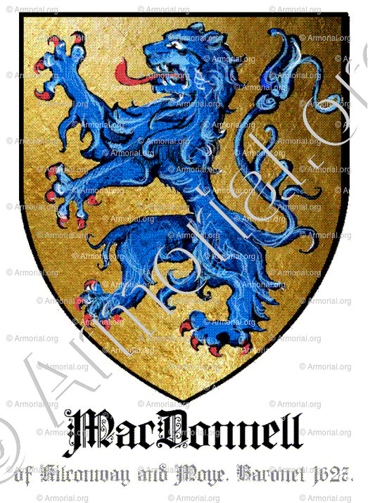 MACDONNEL DE MOYE_Baronet 1627._Irlande (1)