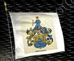 drapeau-DIETIKER_ Wappenbuch der Stadt Basel . B.Meyer Knaus 1880_Schweiz. Suisse. Svizzera.