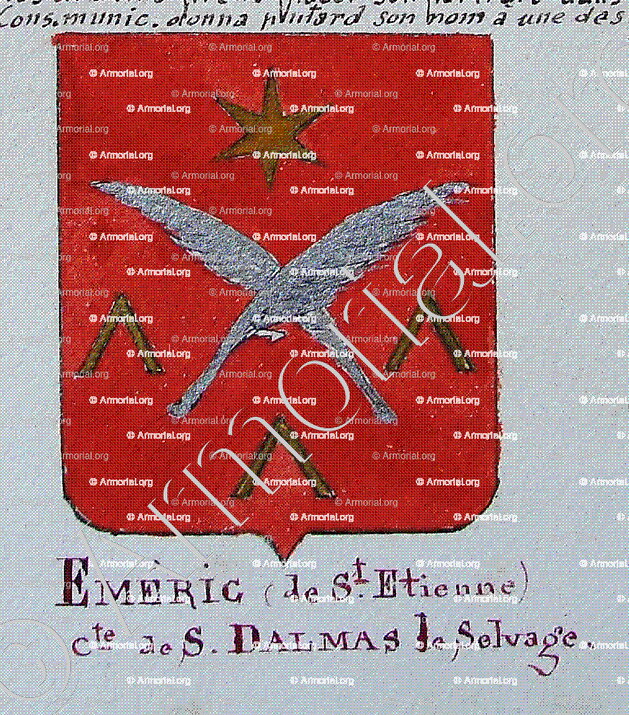 Comtes de DALMAS de SELVAGE_Armorial Nice. (J. Casal, 1903) (Bibl. mun. de Nice)_France (i)