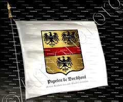 drapeau-PAPELEU de NORDHOUT_Artois, Brabant flamand, Flandre orientale._France, Belgique.