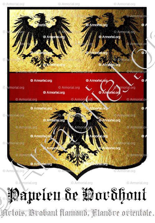 PAPELEU de NORDHOUT_Artois, Brabant flamand, Flandre orientale._France, Belgique.