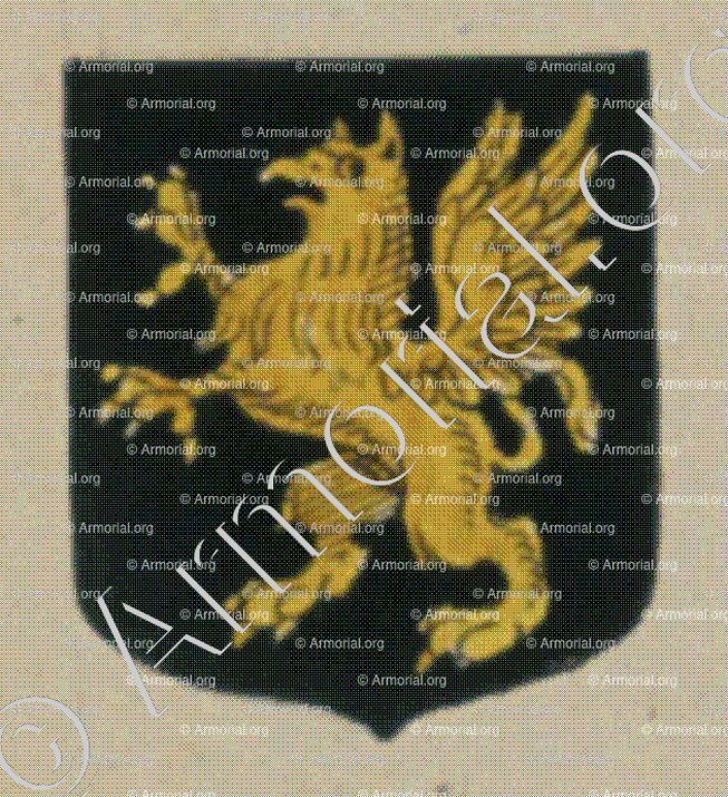 La Communauté des habitants du lieu d'Uhviller (Uhlwiller), Nididervaltorff (Niederaltdorf), dépendants de l'Abbaye de Neubourg en Alsace (Alsace)_Blason enregistré sous le règne de Louis XIV_France 