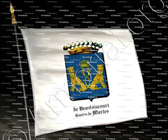 drapeau-BEAULAINCOURT Ctes de MARLES_Artois, Véron._France (+)