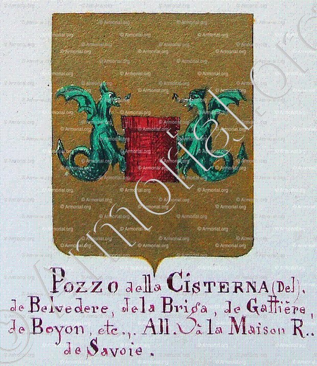 DEL POZZO della CISTERNA_Armorial Nice. (J. Casal, 1903) (Bibl. mun. de Nice)._France (i)