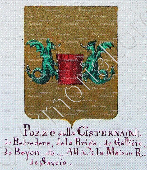 DEL POZZO della CISTERNA_Armorial Nice. (J. Casal, 1903) (Bibl. mun. de Nice)._France (i)