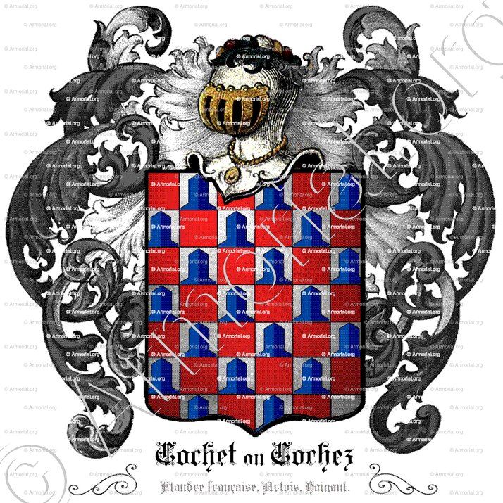 COCHET ou COCHEZ_Flandre française, Artois, Hainaut._France, Belgique (1)