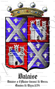 DALAISE barons de Berre; d'ALAISE ou ALAISE.