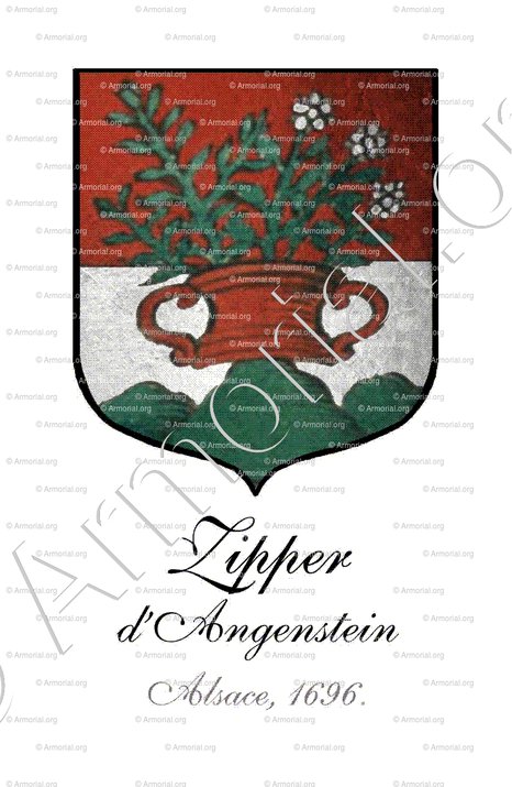ZIPPER d'ANGENSTEIN_Alsace, 1696._Royaume de France  (1)